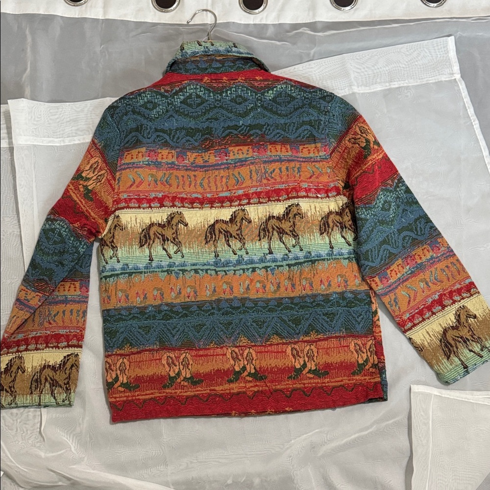 Jane Ashley Multicolor Patterned Jacket - image 7